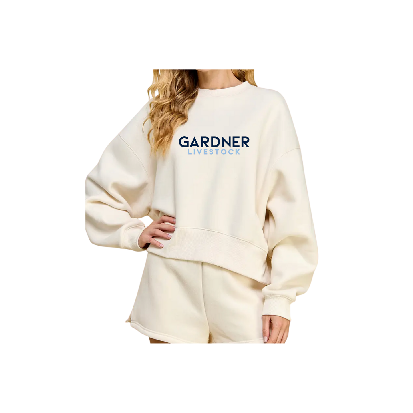 GARDNER LIVESTOCK LADIES Dropped Shoulder Sweatshirt