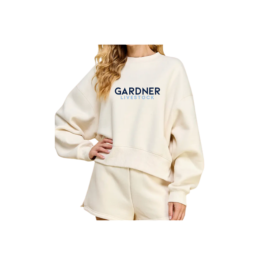 GARDNER LIVESTOCK LADIES Dropped Shoulder Sweatshirt