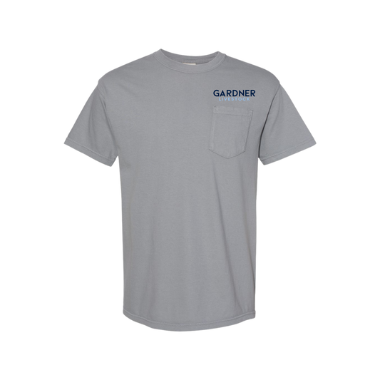 GARDNER LIVESTOCK Comfort Colors Pocket T-Shirt
