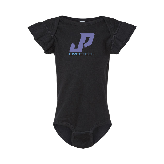 JP LIVESTOCK INFANT Flutter Sleeve Bodysuit