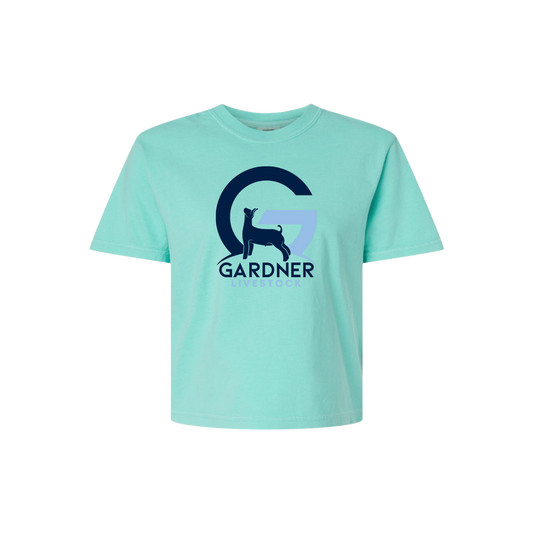 GARDNER LIVESTOCK LADIES Comfort Colors Boxy T-Shirt
