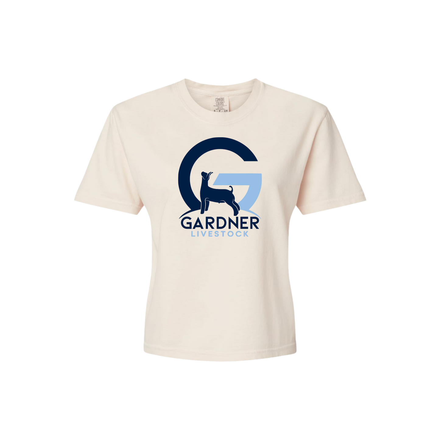 GARDNER LIVESTOCK LADIES Comfort Colors Boxy T-Shirt