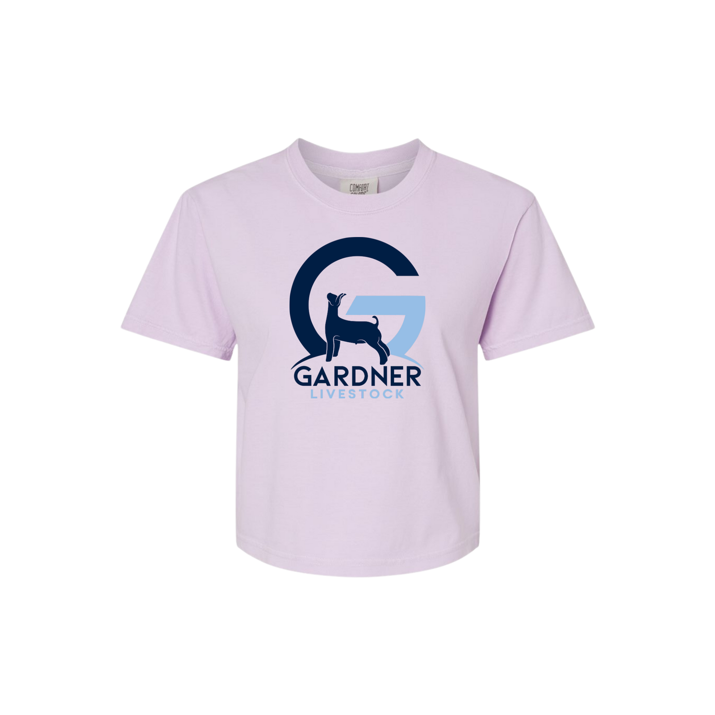 GARDNER LIVESTOCK LADIES Comfort Colors Boxy T-Shirt