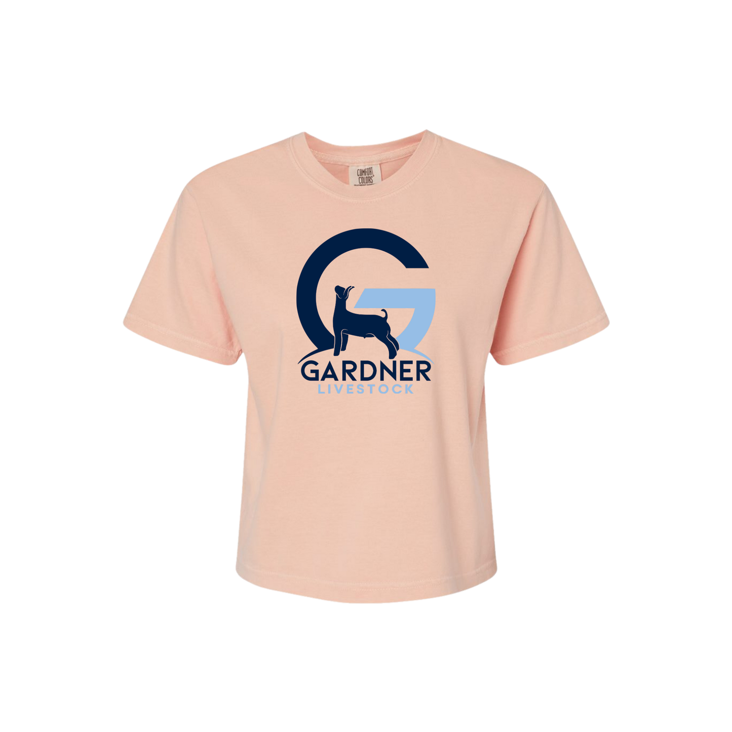 GARDNER LIVESTOCK LADIES Comfort Colors Boxy T-Shirt