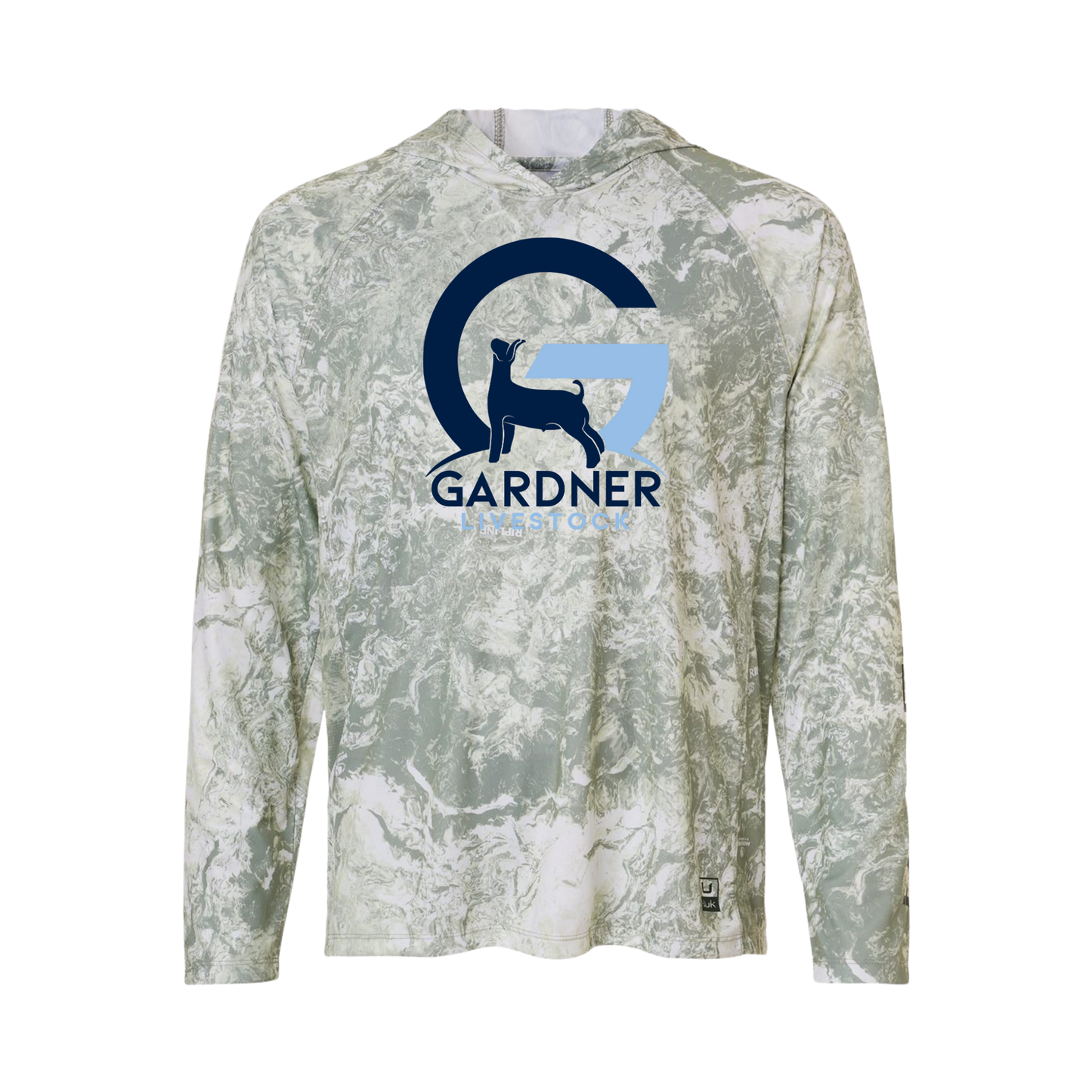 GARDNER LIVESTOCK Huk Hooded Long Sleeve T-Shirt