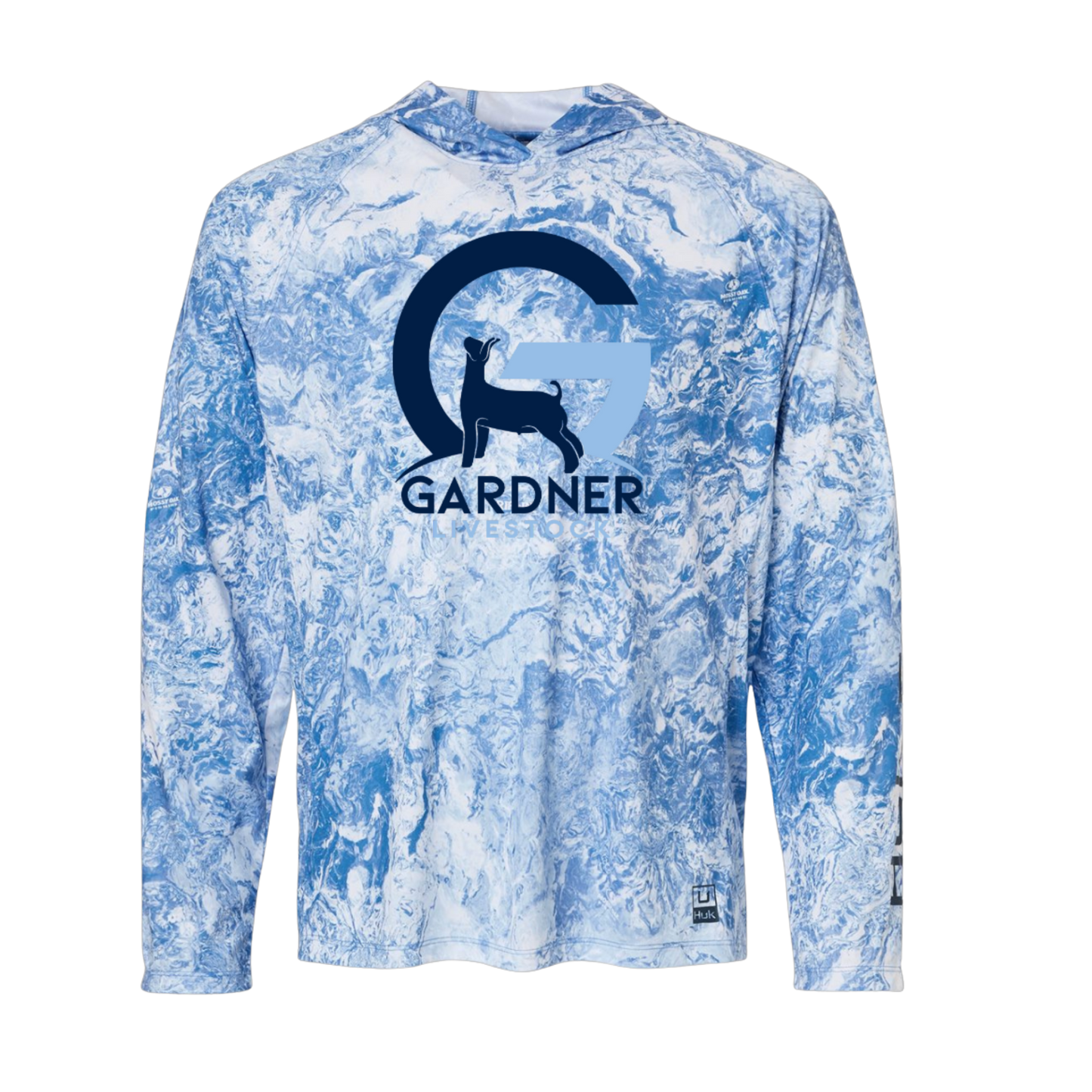 GARDNER LIVESTOCK Huk Hooded Long Sleeve T-Shirt