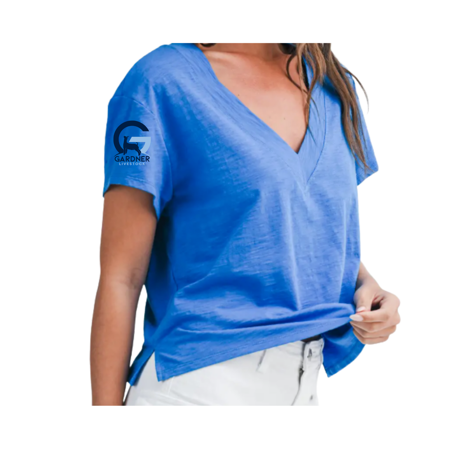 GARDNER LIVESTOCK LADIES V-Neck Top