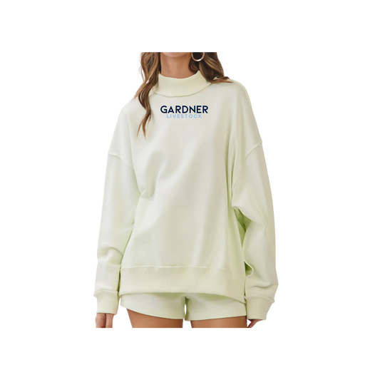 GARDNER LIVESTOCK LADIES Soft Knit Drop Shoulder Mock Neck